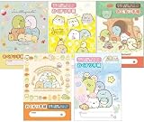 【５種セット】お薬手帳 すみっコぐらし（てづくりぬいぐるみ・ねこ・とかげのお家・パンきょうしつ・うみっコ）