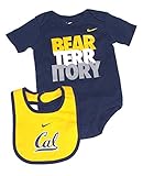 NCAA公式California Golden Bears 2 Pieceボディスーツとよだれかけセット