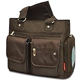 Fisher-Price Fastfinder Deluxe Fashion Diaper Tote, Brown Nylon by Fisher-Price