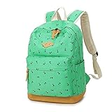 (キープビン)Keepbin 花柄 リュックサック リュック 旅行バッグ カバン 高校生 レディース おしゃれ かわいい アウトドア 通学 軽量 大容量 グリーン