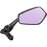 タナックス (TANAX) バイクミラー ナポレオン シャークミラー3 ブラック 防眩鏡【RAYSAVE】 左右共通 10mm正ネジ AOS3