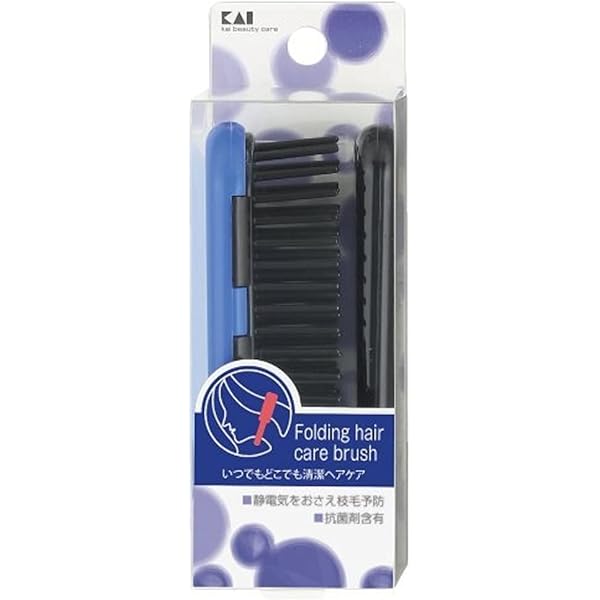 Amazon.co.jp: 貝印 イオンエステ 折りたたみヘアケアブラシ