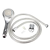 シャワーヘッド　1.5Mホース付き　節水　圧力ハンドヘルド　バスルーム用品