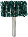 uxcell 軸付き砥石　研磨　ルーター　研磨　フラップホイール　40mm x 25mm　金属シャフト　ダークグリーン