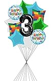 Bricks Happy Birthday! 3 Colorful Stars Balloon Boquet [並行輸入品]