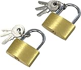 ToolUSA ( 20 mm )真鍮ミニ南京錠3キー: lock-27302 30-mm B001CWJ2UO