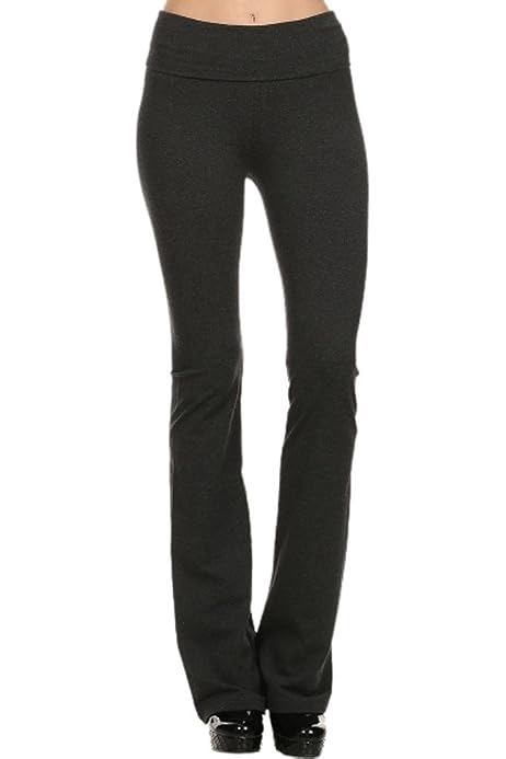 T Party Fold Over Waist Yoga Pants 