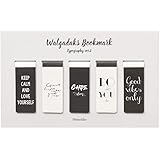 モノライク マグネット式 しおり タイポグラフィーバージョン2 Typography ver.2 Bookmarks 5個 セット レタリング マグネットブックマーク