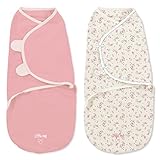 Little Me Original Swaddle 2-PK Vintage Rose (SM) by SwaddleMe