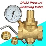 Beho-DN32真鍮の水圧減圧弁 水流圧力計
