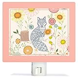 Hiding fox by Bethan Janine – ナイトライト、5 " x4 "