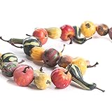 工場直接クラフトover 5フィートの人工秋収穫Gourd and Pumpkin Fallと感謝祭装飾にガーランド