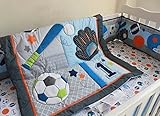 New 6 Pieces Baby Boy Sport Crib Bedding Set [並行輸入品]
