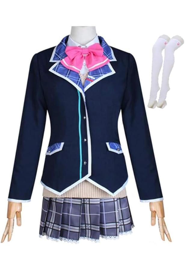 Amazon.co.jp: [hou] コスプレ 月ノ美兎 つきのみと 学級委員 JK 制服