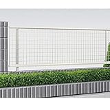 サビに強い　YKK ap　シンプレオフェンスM2型　本体　T60　『高さ60ｃｍ用　たて井桁メッシュタイプ　アルミフェンス　柵』 　プラチナステン