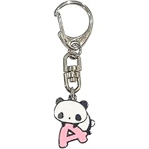 パンダドール キーホルダー付き 黒と白 パンダドール キーホルダー付き 黒と白