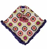 キャピー CAPPY ポンポン付きフラワーポンチョ(クリーム)/M PON0007