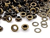 2[ハ4] 400組入 ハトメ 4mm 両面ハトメ 座金付 穴あけ 鉄製 ハトメ金具 鳩目 穴径4mm レザークラフト ハトメ ドール ハトメ 足長3mm 傘 径8mm 穴径4mm 400個入 真鍮古美