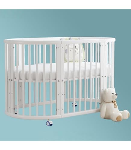 Amazon.co.jp: ベビーベッド 楕円形ベビーベッド/学習机 オアシス 専用