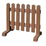 木製 ピケットフェンス -ブラウン- 【受注製作品】 (幅90cm) 犬 目隠し 屋外 飛び出し防止 柵 ガード さく 木製フェンス