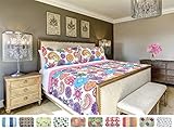 The CONNECTICUT HOME COMPANY Luxury Quilt Collection, Reversible, 3-Piece Set, Top Choice by Decorat