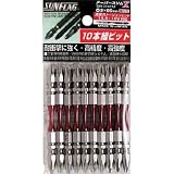新亀製作所:サンフラッグ テーパースリムXビット10本袋入＃2×110mm TXV-2110M 型式:TXV-2110M（1セット:10本入）