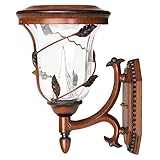 Gama Sonic Flora Solar Outdoor LED Light Fixture, Wall Mount, Antique Bronze Finish #GS-113W [並行輸入品]