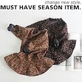 【RIRORA】秋の花がいっぱいワンピース[クリーム/ブラック] 女の子・一番かわいい服・秋/冬新作・誰よりもおしゃれに・ベビーファッション (XS, クリーム)