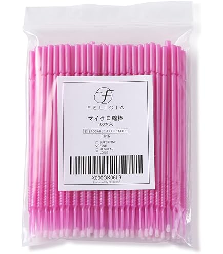 Amazon.co.jp: LASHIDOL マイクロ綿棒100本 まつげパーマ用 細い 長い 