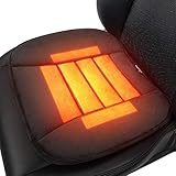 WIKOOL シートヒーター 12V 車用 速暖 ホットシート グラフェン加熱 ホットカーシート 記憶フォーム 三階段温度調節 車載用 シートクッション 滑り止め 脱着簡単