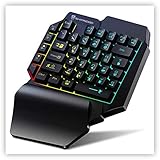 Perlavie 片手キーボード コンバーター switch キーボード ミニ キーボード タッチパッド搭載 小型キーボード Mini ke