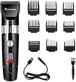 電動バリカン 2020年最新版 ヘアカッター IPX7防水 ヘアクリッパー 両段階動力調節 LEDディスプレイ