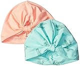 Jessica Simpson Baby Girls' 2 Piece Hat Set Peach Bud/Yucca Print One Size [並行輸入品]