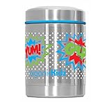 organicKidz Stainless Steel Thermal Food Container, Bam by organicKidz