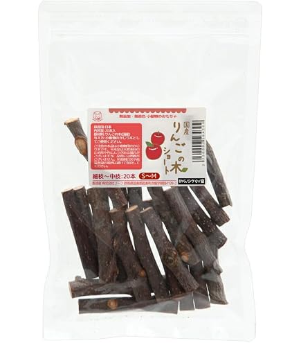 Amazon.co.jp: 国産 りんごの枝 100g 無添加 無農薬 うさぎ ハムスター