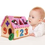 子供キッズ 木製　数字ブロック/積み木 パズル 知育玩具 赤ちゃん 遊びながら数字が学べます