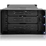 ICYDOCK MB830SP-B flexiDOCK 5.25"ベイx2 複数デバイス搭載用 3 x 3.5" SAS/SATA HDD エンクロージャー