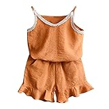 Dourabbi 子供服 ドレス 女の子 dress for baby 夏 可愛い キッド ガール レース Tシャツ ベスト フリルズボン Summer ウェディング パーティー pretty cut