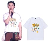 [さん店] EXO ディオ D.O. グッズ Ｔシャツ DO it！2025 コンサート エクソ ド・ギョンス グッズ 同型 応援服 半袖 DOH KYUNG SOO 応援小物 ティーシャツ 非公式 (L) [並行輸入品]