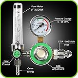 Argon Regulator With Flowmeter TIG Welder MIG Welding CO2 Regulator 0 to 30 L/MIN - 0 to 25 MPA Pres