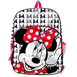 Disney Minnie Satin Canvas 16" Backpack [並行輸入品]