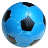 【マイカラーボール】 (6インチ／直径15㎝) カラーサッカーボール (凹凸ナシ) (通常色) (1個セット) (青)