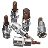ランフィー 6mm ~ 14mm 六角ドライバービットソケット1/2 インチドライブソケット