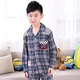 (チェリーレッド) CherryRed 子供 男の子 ファション パジャマ ルームウェア 部屋着 寝間着 上下2点セット 長袖 フリース 春秋向け リラックス 快適 気持ち良い チェック コットン 1