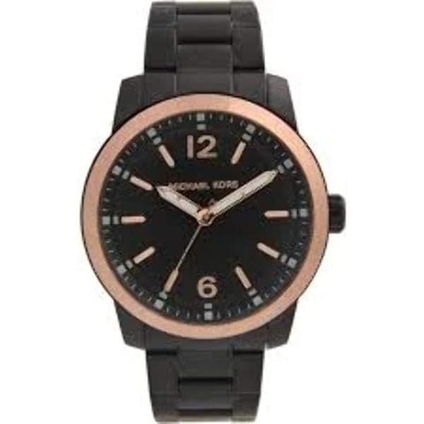 Amazon.co.jp: Michael Kors mk8282ブラックイオンメッキクロノ