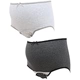 (ローズマダム) Rosemadame やわらかコットン 産じょくショーツ 2枚セット(出産準備)(GY2-グレー2、M-L)