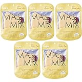 【まとめ買い】MASMIX ツートーンカラーマスク 立体タイプ 7枚入×5個セット ラテベージュ×ワインレッド
