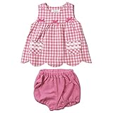 《秋冬物》(日本製) Pample Mousse(パンプルムース) エコネップギンガム裾スカラップリボン付ミルキースーツ 80cm/RP NO.DP-63450