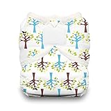Thirsties Duo Wrap Diaper Cover with Hook and Loop, Blackbird, Size 1 by Thirsties