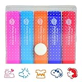 サンスター文具 こすると消えるフリクションスタンプ 【スヌーピー】おすすめ 5本 + ケースセ...